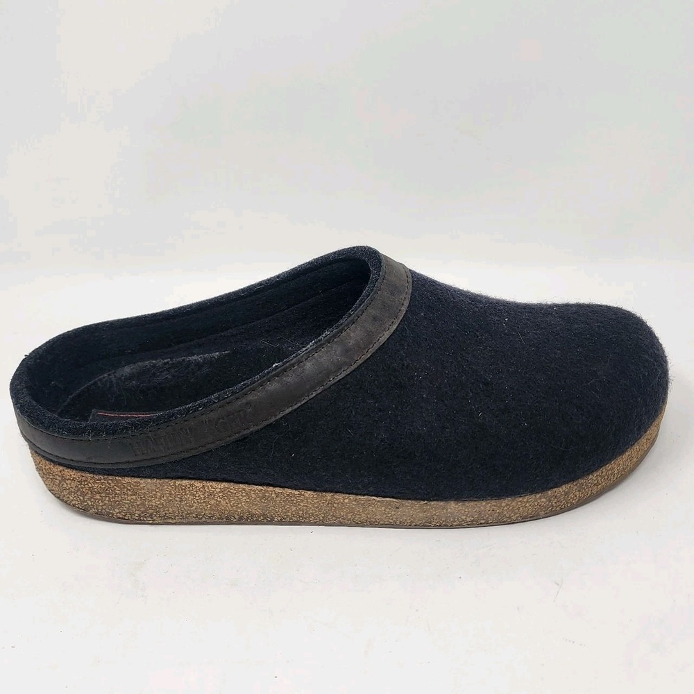 Haflinger gz Classic Sz 42  Wool Grizzly Gray Clog Slip On Mules US M9/W11